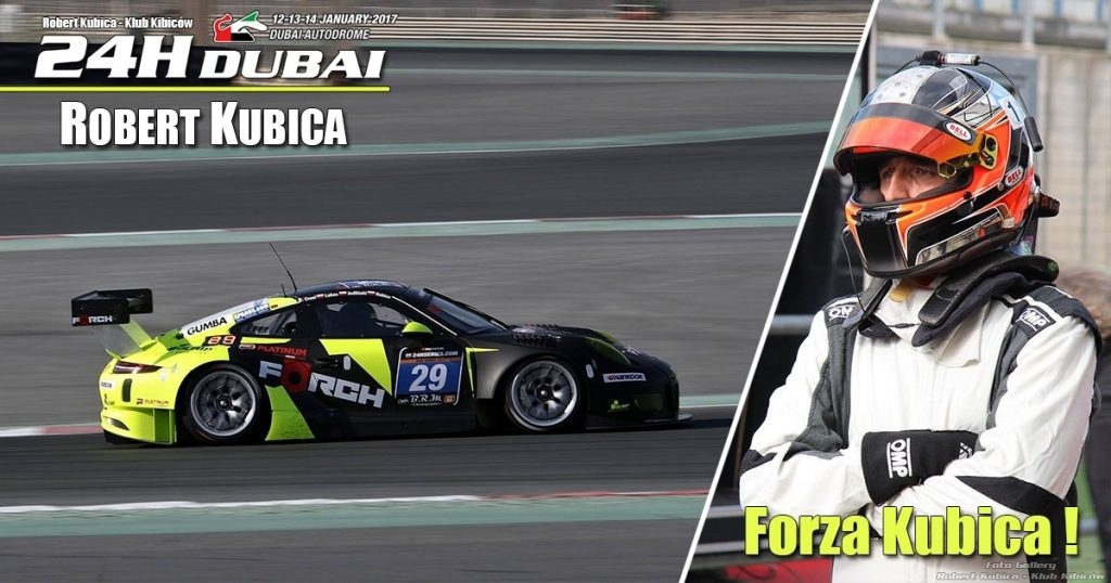 Robert Kubica w 24h Dubai 2017